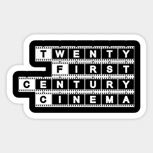 Twenty First Century Cinema TFCC Word Logo White Sticker